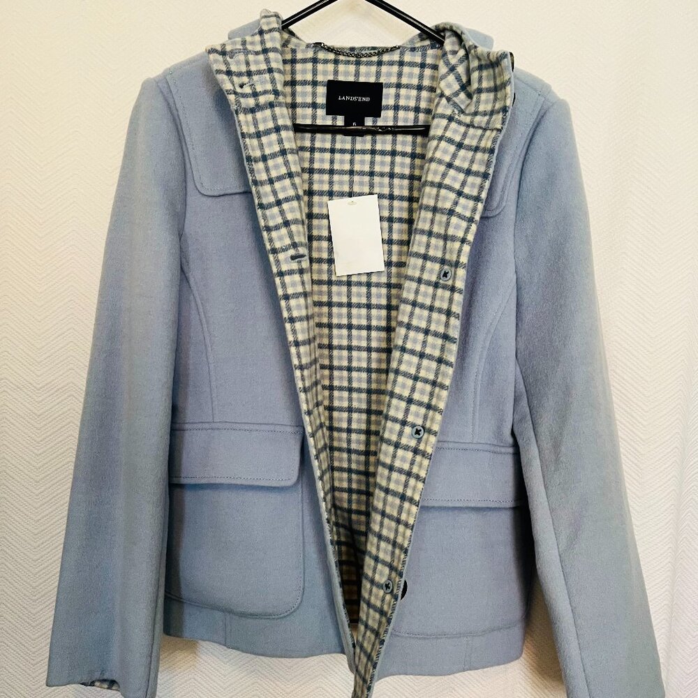 Land's End Wool Blend Short Coat